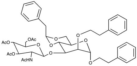 Benzyl 2-Benzyl-4,6-O-benzylidene-3-O-(2-acetamido-2-deoxy-3,4,6-tri-O-acetyl-D-glucopyranosyl)-D-mannopyranoside