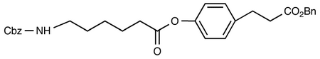 Benzyl 3-(4-(N-Benzyloxycarbonxyl-6-aminocaproyloxy)phenyl)propionate