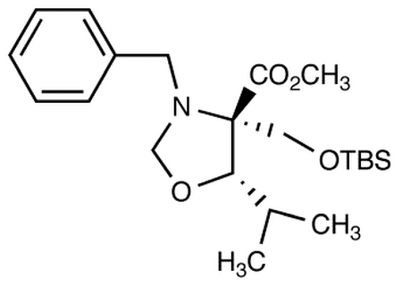 (4S,5S)-3-N-Benzyl-4-(t-butyldimethylsilyloxymethyl)-5-isopropyloxazoladine-4-carboxylic Acid Methyl Ester