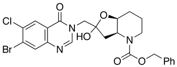 (3aS,7aS)-Benzyl 2-Hydroxy-2-[(7-bromo-6-chloro-4-oxo-3(4H)-quinazolinyl)methyl]hexahydrofuro[3,2-β]pyridine-4(2H)carboxylate