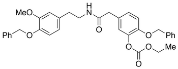 N-2-(4-Benzyloxy-3-methoxyphenethyl)-4-benzyloxy -3-ethoxycarbonyloxyphenylacetamide