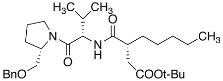 3-(R)-[1-(2-(S)-Benzyloxymethyl-pyrrolidine-1-carbonyl)-2-(S)-methyl-propylcarbamoyl)-octanoic Acid tert-Butyl Ester