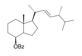 (S)-Benzoic acid 7R-methyl-1R-(1R,4R,5-trimethyl-hex-2-enyl)-octahydro-inden-4-yl ester
