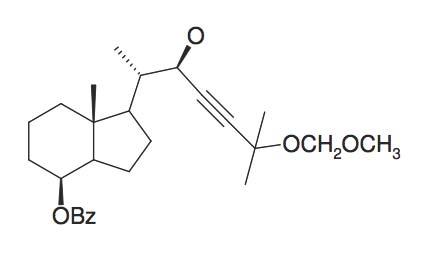 Benzoic acid 1S-(2R-hydroxy-5-methoxymethoxy-1S,5-dimethyl-hex-3-ynyl)-7R-methyl-octahydro-inden-4-ylester