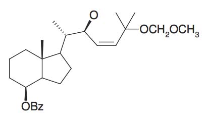 Benzoic acid 1S-(2S-hydroxy-5-methoxymethoxy-1S,5-dimethyl-hex-3-enyl)-7R-methyl-octahydro-inden-4-ylester
