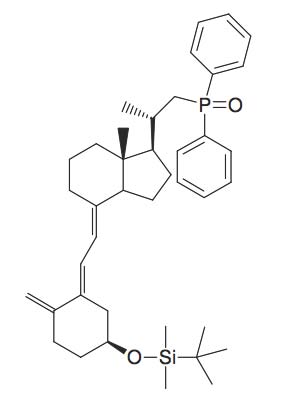 tert-Butyl-[3S-(2-(1R-[2-(diphenyl-phosphinoyl)-1S-methyl-ethyl]-7R-methyl-octahydro-inden-4-ylidene)-ethylidene)-4-methylene-cyclohexyloxy]-dimethyl-silane