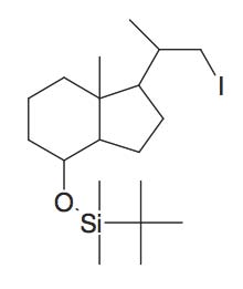 tert-Butyl-[1-(2-iodo-1-methyl-ethyl)-7a-methyl-octahydro-inden-4-yloxy]-dimethyl-silane