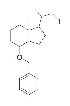 4-Benzyloxy-1-(2-iodo-1-methyl-ethyl)-7a-methyl-octahydro-indene