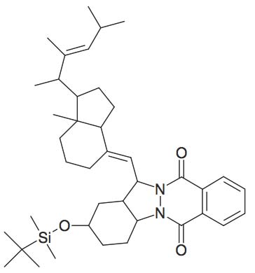 2-(tert-Butyl-dimethyl-silanyloxy)-13-[7a-methyl-1-(1,2,4-trimethyl-pent-2-enyl)-octahydro-inden-4-ylidenemethyl]-2,3,4,4a,13,13a-hexahydro-1H-indazolo[1,2-β]phthalazine-6,11-dione