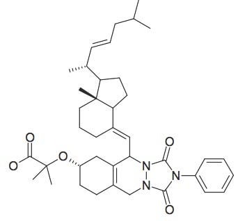 2-(5-[1-(1,5-Dimethyl-hex-2-enyl)-7a-methyl-octahydro-inden-4-ylidenemethyl]-1,3-dioxo-2-phenyl-2,3,5,6,7,8,9,10-octahydro-1H-[1,2,4]triazolo[1,2-β]phthalazin-7-yloxy)-2-methyl-propionic acid
