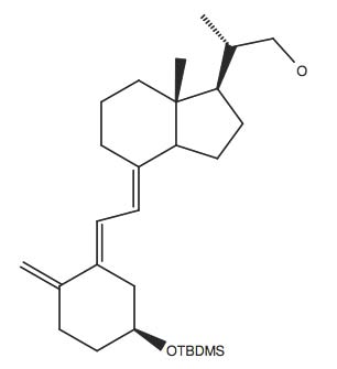 2-(4-(2-[5S-(tert-Butyl-dimethyl-silanyloxy)-2-methylene-cyclohexylidene]-ethylidene)-7R-methyl-octahydro-inden-1-Ryl)-(S)-propan-1-ol