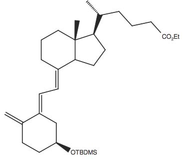 5-(4-(2-[5S-(tert-Butyl-dimethyl-silanyloxy)-2-methylene-cyclohexylidene]-ethylidene)-7R-methyl-octahydro-inden-1R-yl)-(R)-hexanoic acid ethyl ester