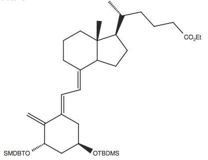 5-(4-(2-[3S,5R-Bis-(tert-butyl-dimethyl-silanyloxy)-2-methylene-cyclohexylidene]-ethylidene)-7R-methyl-octahydro-inden-1R-yl)-(R)-hexanoic acid ethyl ester