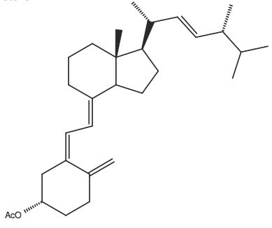(S)-Acetic acid 4-methylene-3-(2-[7R-methyl-1R-(1R,4R,5-trimethyl-hex-2-enyl)-octahydro-inden-4-ylidene]-ethylidene)-cyclohexyl ester