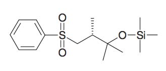 (3-Benzenesulfonyl-1,1,2R-trimethyl-propoxy)- trimethyl-silane