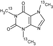 Caffeine-<sup>13</sup>C<sub>3</sub> (1.0 mg/mL in Methanol)