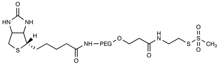 Biotinyl Poly(ethylene glycol)-3400-carboxyaminoethyl Methanethiosulfonate