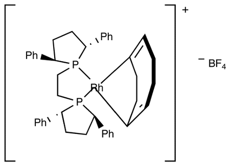 1,2-Bis[(s,s)-2,5-diphenylphospholano]ethane-(1,5-cycloocta-diene)rhodium(I)tetrafluoroborate