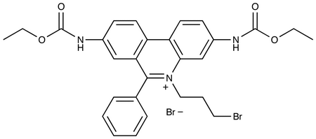 3,8-Bis-ethoxycarbonylamino-5-(3-bromo-propyl)-6-phenyl -phenanthridinium Bromide