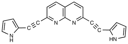 2,7-Bis-(1H-pyrrol-2-yl)ethynyl-1,8-naphthridine