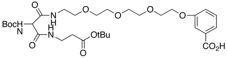 3-[14-(N-Boc-amino)-21,21-dimethyl-13,15,19-trioxo-3,6,9,20-tetraoxa-12,16-diazadocosyloxy]benzoic Acid