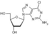  2-Amino-6-chloro-9-(2’-deoxy-β-D-ribofuranosyl)purine