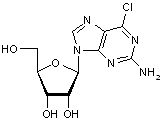  2-Amino-6-chloro-9-(b-D-ribofuranosyl)purine