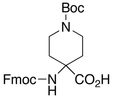 N-Boc-amino-(4-N-Fmoc-piperidinyl)carboxylic Acid