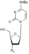 3’-Azido-N4-benzoyl-2’,3’-dideoxycytidine