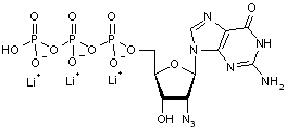 2’-Azido-2’-deoxyguanosine-5’-triphosphate lithium salt - 100mM aqueous solution