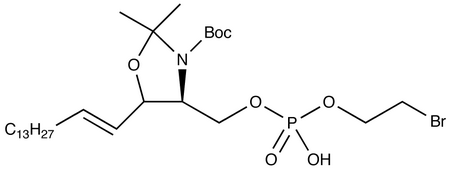 N-Boc-[N-3-O-isopropylidene]-1-(-bromoethyl)phosphoryl-D-erythro-sphingosine