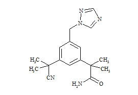 3-(1-Cyano-1-methylethyl)-α,α-dimethyl-5-(1H-,1,2,4-triazole-1-ylmethyl)-benzeneacetamide