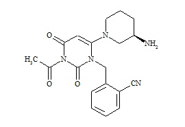 Alogliptin N-acetylated metabolite M-II