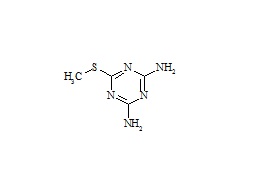 6-(Methylthio)-1,3,5-triazine-2,4-diamine (GS 26831)