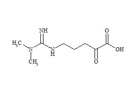 α-Keto-delta-(NG,NG-dimethylguanidino)valenic acid