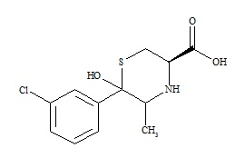 (3R,5RS,6RS)-6-(3-Chlorophenyl)-6-hydroxy-5-methyl-3-thiomorpholine carboxylic acid