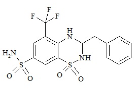 Bendroflumethiazide o-isomer
