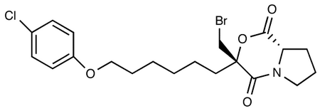 3-Bromomethyl-3-[6-(4-chlorophenoxyl)-hexyl]-tetrahydropyrrolo[2,1-c] [1,4]oxazine-1,4-dione