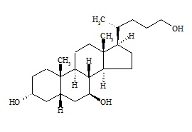 5-beta-Cholane-3-α-7-beta-24-triol
