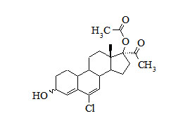 3-Hydroxy chlormadinone acetate