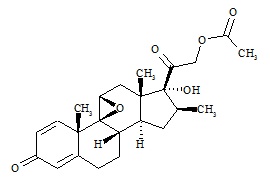 Desoximetasone Impurity 3 (Beta Methyl Epoxide 21-Acetate)