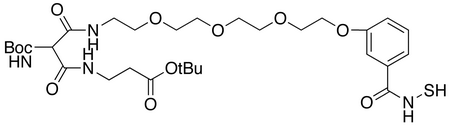 tert-Butyl 14-(N-Boc-amino)-1-[3-(mercaptocarbamoyl)phenoxy]-13,15-dioxo-3,6,9-trioxa- 12,16-diazanonadecan-19-oate