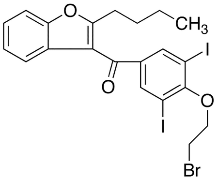 2-n-Butyl-4-[(2-Bromoethoxy)-3,5-diiodobenzoyl]benzofuran