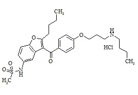 N-Desbutyl Dronedarone HCl