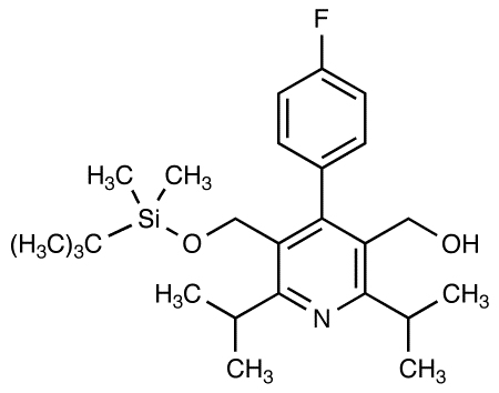 3-tert-Butyldimethylsilyloxymethyl-2,6-diisopropyl-4-(4-fluorophenyl)-5-hydroxymethylpyridine