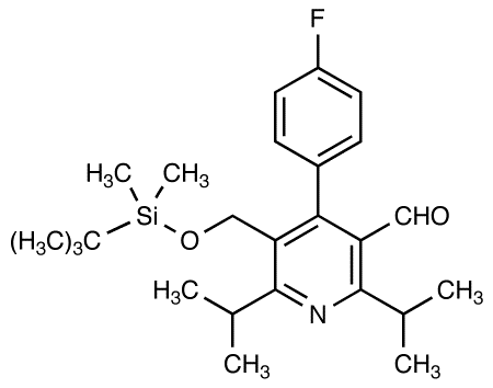 5-tert-Butyldimethylsilyloxymethyl-2,6-diisopropyl-4-(4-fluorophenyl)pyridine-3-carboxaldehyde