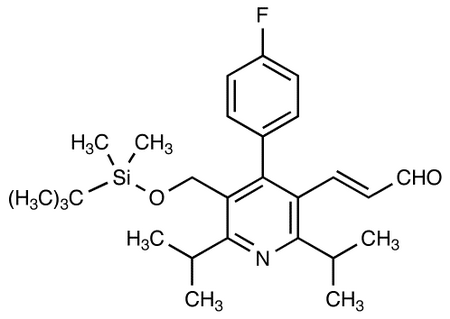 (E)-3-[5-tert-Butyldimethylsilyloxymethyl-2,6-diisopropyl-4-(4-fluorophenyl)-pyrid-3-yl]-prop-2-enal