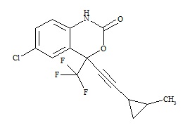Efavirenz impurity (6-chloro-4-[2-(2-methylcyclopropyl)ethynyl]-4-(trifluoromethyl)-2H-3,1-benzoxazin-2-one)