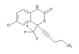 Efavirenz impurity (6-chloro-4-(pent-1-ynyl)-4-(trifluoromethyl)-2H-3,1-benzoxazin-2-one)