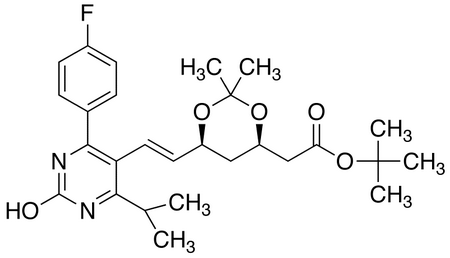 tert-Butyl-7-[4-(4-fluorophenyl)-6-isopropyl-2-hydroxypyrimidin-5-yl]-(3R,5S)-isopropylidene-(E)-6-heptenoate